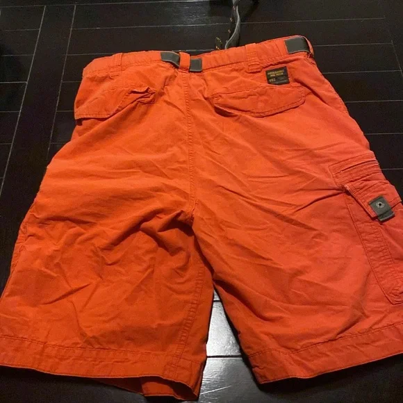 Abercrombie & Fitch Y2K men’s orange cargo shorts, waist 36 - Picture 6 of 9